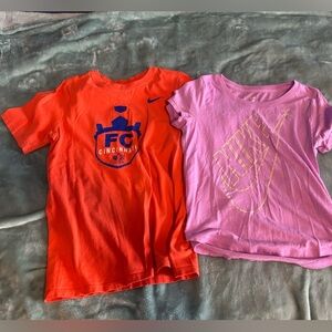 2 Youth Medium Girls Nike T Shirts. FC Cincinnati, Purple